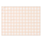 Pfirsich-Gingham Tischdecke (Vorderseite (Horizontal))