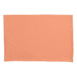 Pfirsich-Glührot-Palette Kissenbezug