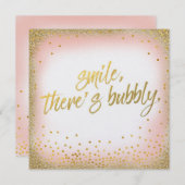 Pfirsich-Goldlächeln dort ist- sprudelnde Einladung (Vorne/Hinten)