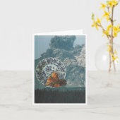 Pfirsich-Grube Karte (Gelbe Blume)