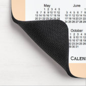 Pfirsich-Hauch-Kalender 2018 durch Janz Mousepad (Ecke)