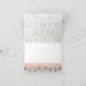 Pfirsich-Hortensien-Monogramm-Mason-Glas DANKE (Innenseite)