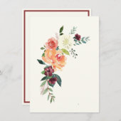 Pfirsich Hydrangea von Ihrem Schreibtisch aus eine Dankeskarte (Vorne/Hinten)