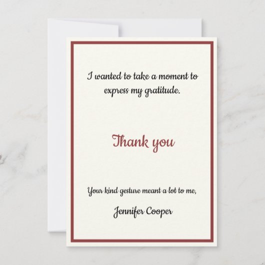 Pfirsich Hydrangea von Ihrem Schreibtisch aus eine Dankeskarte (Rückseite)