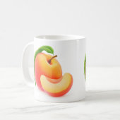Pfirsich Kaffeetasse (Vorderseite Links)