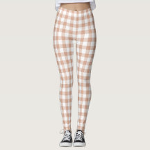 Pfirsich-Karo-Gingham-Retrofarbe