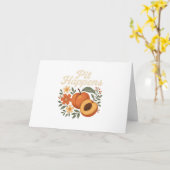 Pfirsich Karte (Gelbe Blume)