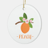 Pfirsich Keramik Ornament (Links)