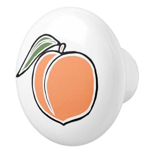 Pfirsich Keramikknauf (Rechts)