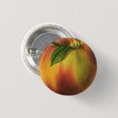 Pfirsich klein, 1 ¼ Zoll-runder Knopf Button (Vorne & Hinten)