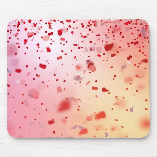 Pfirsich Konfetti Mousepad (Vorne)