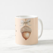 Pfirsich Kuschel Haselnusscreme Bogen Kaffeetasse (VorderseiteRechts)