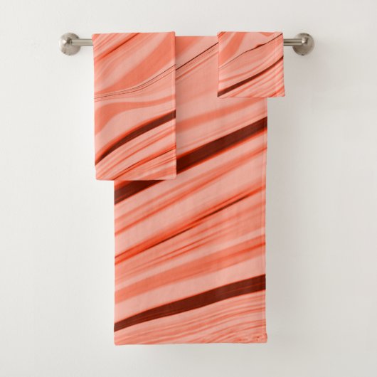 Pfirsich, Lachs, klare Korallen und rosa mischen Badhandtuch Set (Insitu)