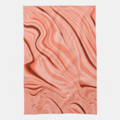 Pfirsich, Lachs, klare Korallen und rosa mischen Geschirrtuch (Vertikal)
