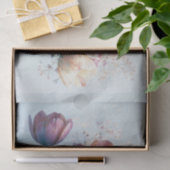 Pfirsich-Lavendel-Tulpen-Sträußchen-Decoupage Seidenpapier (Geschenk)