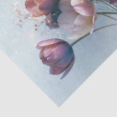 Pfirsich-Lavendel-Tulpen-Sträußchen-Decoupage Seidenpapier (Ausschnitt)