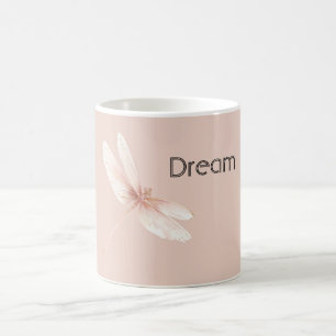 Pfirsich-Libellen-Traum Kaffeetasse