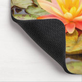 Pfirsich-Lotos-Blume Mousepad (Ecke)