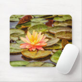 Pfirsich-Lotos-Blume Mousepad (Mit Mouse)