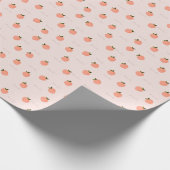 Pfirsich machen Pfirsich  Geschenkpapier (Ecke)