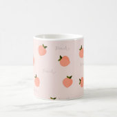 Pfirsich machen Pfirsich Kaffeetasse (Mittel)
