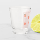 Pfirsich machen Pfirsich Schnapsglas (Links)