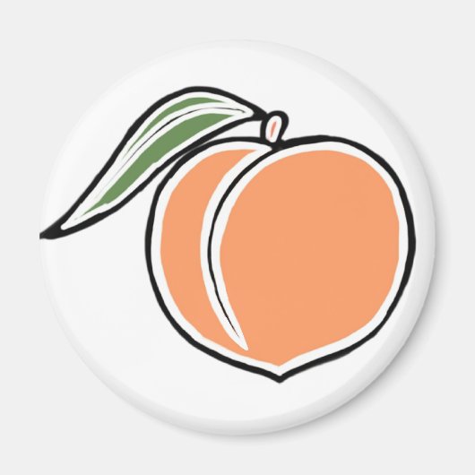 Pfirsich Magnet (Vorne)