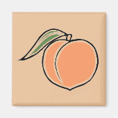 Pfirsich Magnet (Vorne)
