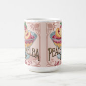 Pfirsich Melba Tag Morphing Tasse (Zentrum)