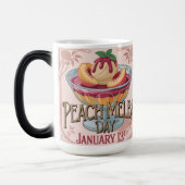 Pfirsich Melba Tag Morphing Tasse (Links)