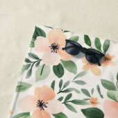 Pfirsich-Minze-Blüten Strandtuch (Beispiel)