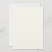 Pfirsich-Minze-Farn-Hochzeit Einladung (Rückseite)