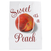 Pfirsich Mittlere Geschenktüte (Rückseite)