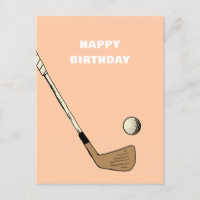Pfirsich Moderner Vintage Golf