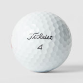 Pfirsich-Monogramm-Dame-Titleist-VI-Golfbälle Golfball (Logo)