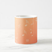 Pfirsich-Musik Kaffeetasse (Mittel)
