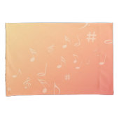 Pfirsich-Musik Kissenbezug (Vorderseite-Rechts)