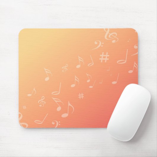 Pfirsich-Musik Mousepad (Mit Mouse)