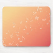 Pfirsich-Musik Mousepad (Vorne)