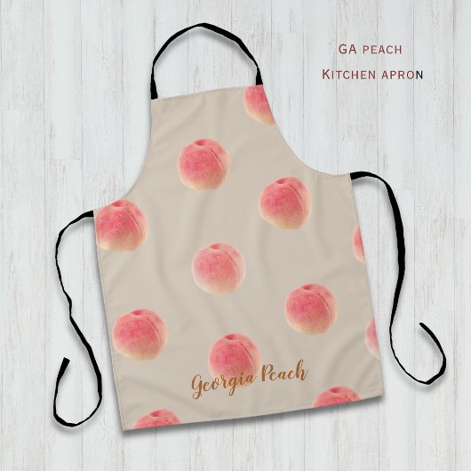 Pfirsich-Muster-Küchenschürze – Peach State Style Schürze