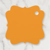 Pfirsich, Muster, Schriftart, Ereignis Geschenkanhänger (Rückseite)