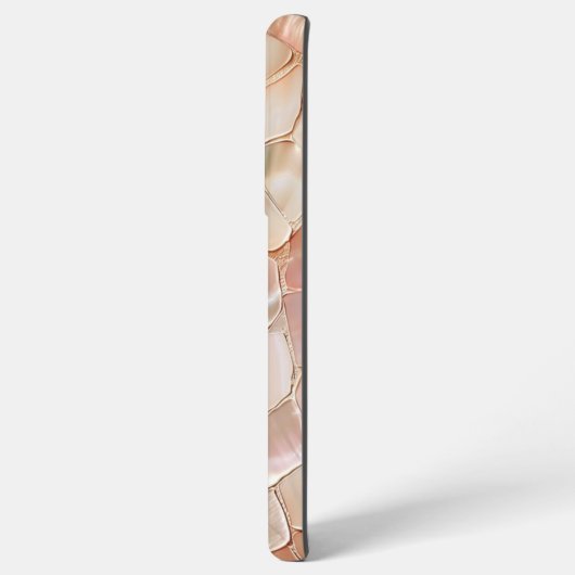 Pfirsich-Mutter von Pearl Mosaic Samsung Galaxy Hülle (Rückseite (Horizontal))