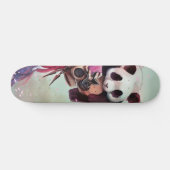 Pfirsich Ninja Pandas Skateboard (Horizontal)