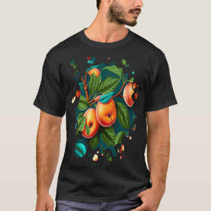 Pfirsich Obst Gartenarbeit Gemüse Niedlich Männer T-Shirt