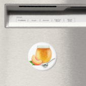 Pfirsich oder Aprikosenmarmelade Magnet (In Situ (Geschirrspüler))