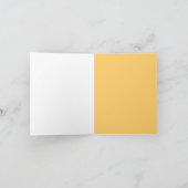 Pfirsich/Orange danken Ihnen zu kardieren Dankeskarte (Innenseite)