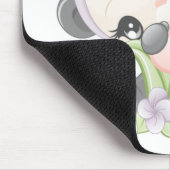 Pfirsich-Panda mousepad (Ecke)