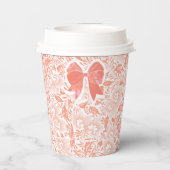 Pfirsich Pappbecher (Rückseite)