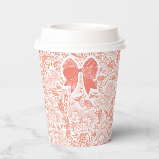 Pfirsich Pappbecher (Rückseite)