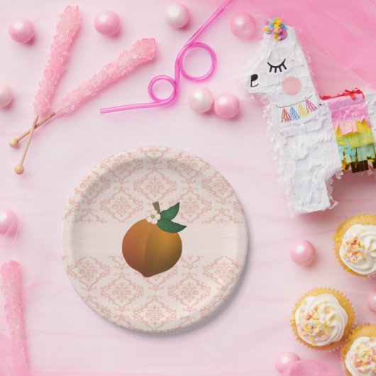 Pfirsich Pappteller (Party)